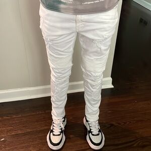 Armani exchange white jeans A/X